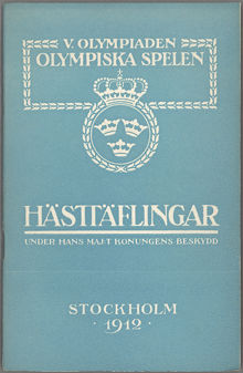 Hästsport under OS 1912 - tävlingsreglerna