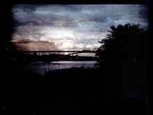 Västerbron i solnedgången