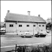 Kvarteret Täppan. Hörnet av Bjurholmsgatan och Katarina Bangata. Hus K