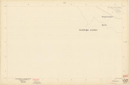 Bladet är ritat i tusch på papper som numera är gulnat