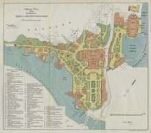 Officiell plan öfver Allmänna konst och industriutställningen i Stockholm 1897