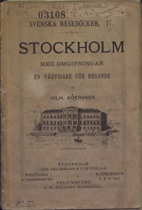 Bild på turistbok från 1886