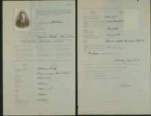 Salomon Bikoff ansöker om uppehållbok 1918