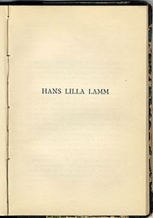 Hans lilla lamm / Maria Sandel
