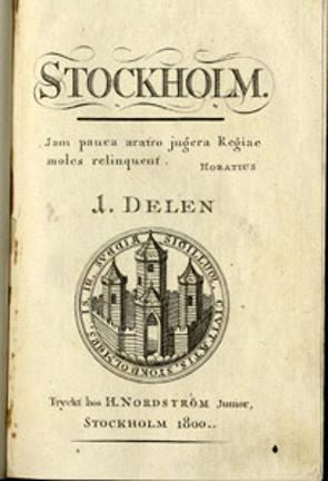 Stockholm. Första delen. Av Johan Elers