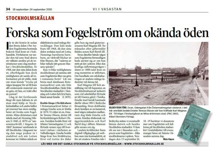 Forska som Fogelström om okända öden