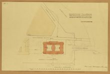 Ragnar Östbergs förslag till Rådhus från 1902, situationsplan