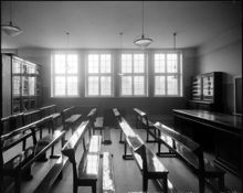 Interiör från Klara församling folkskola, Klara Södra Kyrkogata 13