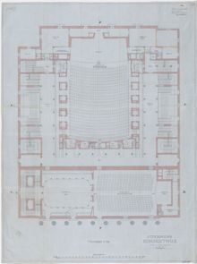 Stockholms konserthus – plan våningen 1 trappa