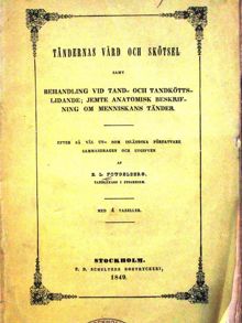 ”Tändernas vård och skötsel” 1849