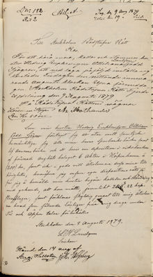 Snickare Landgrens stämning av sin hustru 1879