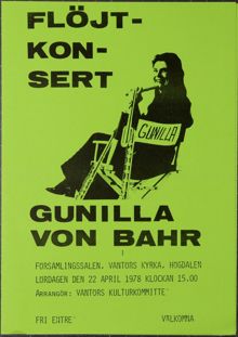 Flöjtkonsert med Gunilla von Bahr