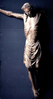 Träskulptur, krucifix