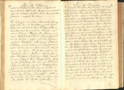 Domkapitlets protokoll angående makarna Eric Ternells och Maria Winges osämja 16 februari 1744