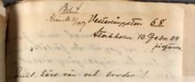 Kärleksbrev från Nils till Emil - bevismaterial i sedlighetsmål från 1907