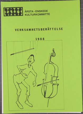 Maskinskriven verksamhetsberättelse från Årsta- Enskede kulturkommittétté
