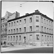 Hörnet Artillerigatan 37-41 - Linnégatan 37.