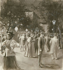 Publikbild från Kungsträdgården