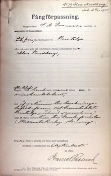 I handbojor till häktet – änglamakerskan Alva Nordbergs fångförpassning 1905