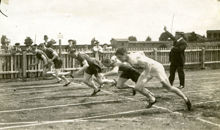 Final för 100-meterslöparna i Norrköping