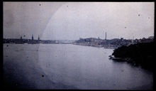Vy från Västerbron mot Södermalm och Riddarholmen