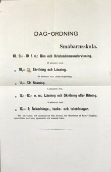 Katarina småbarnsskola - Dagordning