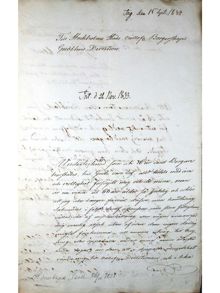 Skräddaremästare Isac Rönblads ansökan till Borgerskapets Gubbhus 1832