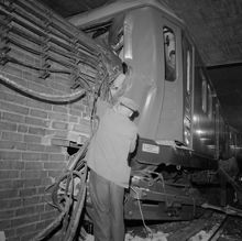 Tunnelbaneolycka vid Rådmansgatan 1959