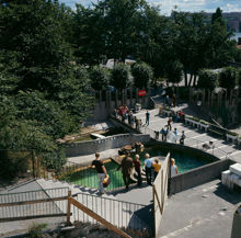 Skansen. Från apberget ned mot sjölejondammen