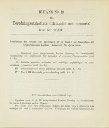 Kronprinsessan Lovisas Vårdanstalt för sjuka barn (barnsjukhus) – föreningen ber om tomt till nytt sjukhus 1886