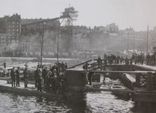 Eldsvåda i en dykdalb vid Slussen 