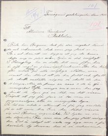 Arvid 15 år ber om hjälp att få jobb på båt -1930