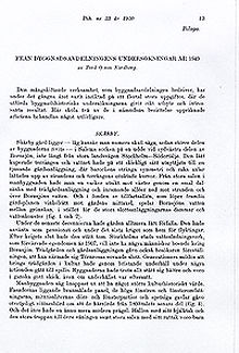 Från byggnadsavdelningens undersökningar år 1949 / Tord O:son Nordberg