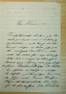 Brev från Sigrid Ulrica Ståhlberg till Sedlighetspolisen angående frånvaro från besiktning och förlust av kappa, den 10 juni 1885