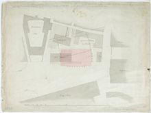 Plan över kvarteret Europa vid Slottsbacken från 1790
