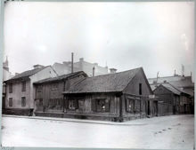 Hörnet av Artillerigatan och Linnégatan