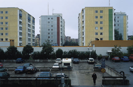 Kvarteret Bergen i Husby med Edvard Grieggångens centrumstråk
