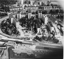 Flygfoto över Farsta
