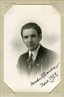 Kungsholms baptistförsamling 1870-1985, Herbert Brander