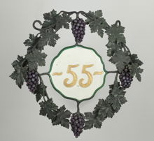 Skylt från Restaurant 55:an
