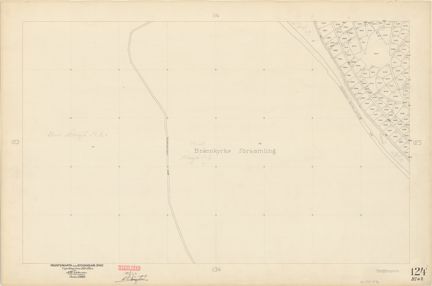 Bladet är ritat i tusch på papper som numera är gulnat