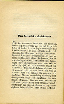 Den historiske skräddaren / Adolf Hellander
