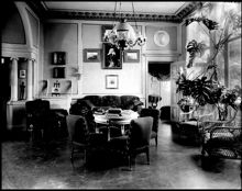 Interiör från arkitekt Wilhelm Klemmings bostad. 
