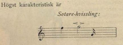 Illustration ur boken. Noter för en "Sotarevissling"
