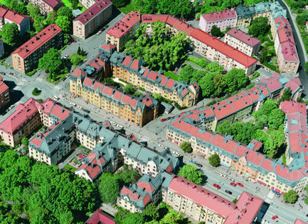 Flygfoto över Aspudden