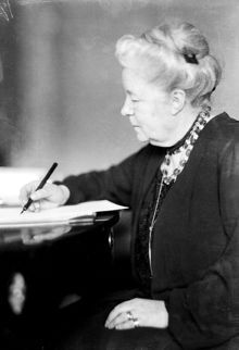 Porträtt av författarinnan Selma Lagerlöf