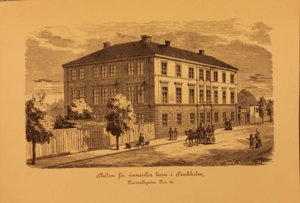 Teckning på skola för barn med psykiska funktionsnedsättningar
