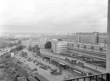Ringvägen 52, Södersjukhuset. Vy över Södersjukhuset och mot Hammarbyhöjden