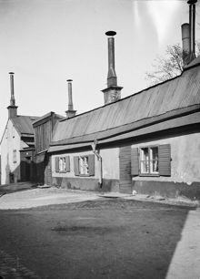 Parmmätargatan 8 och 10. Huset ägdes av Bolinders AB. Motsvarar nu läget mellan Kungsklippan 7 och 10