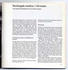 Seriebyggda smalhus i LM-staden / Ann-Charlotte Backlund och Ann-Sofie Nygren